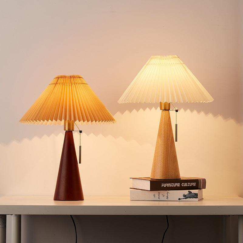 Silva - Japansk retro lampa i trä