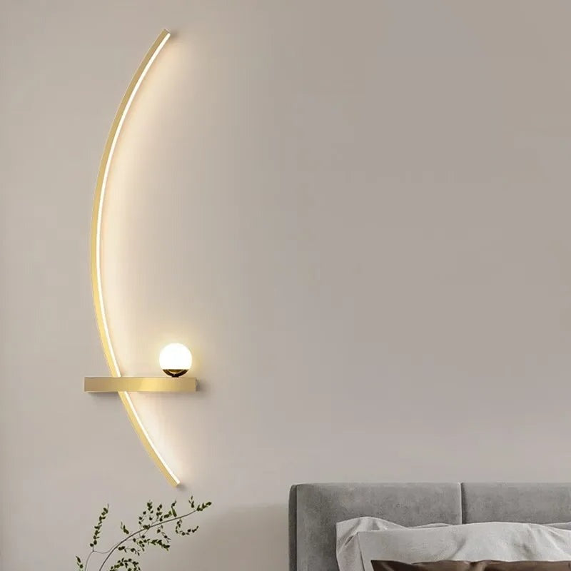 Kurvsfär™ - Minimalistisk LED-vägglampa