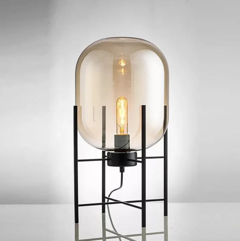 Forte - Bordslampa i vintageglas