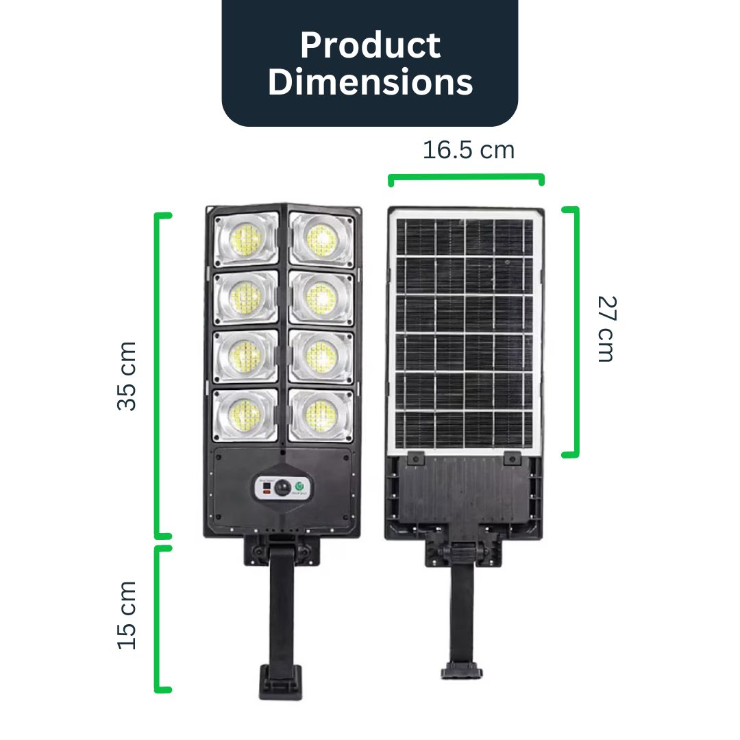 1000W 240LED solcellsdriven LED-gatubelysning