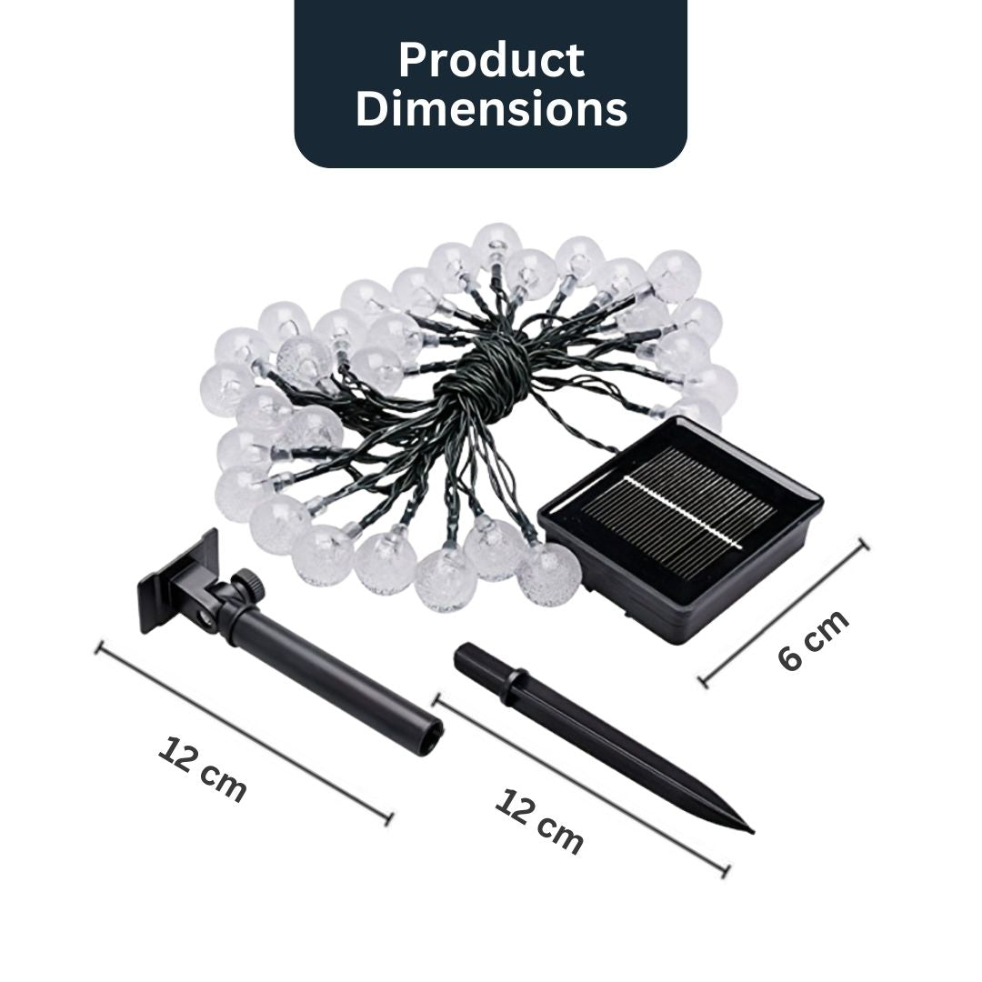 5m-12m solcellsdrivna LED-festoonlampor