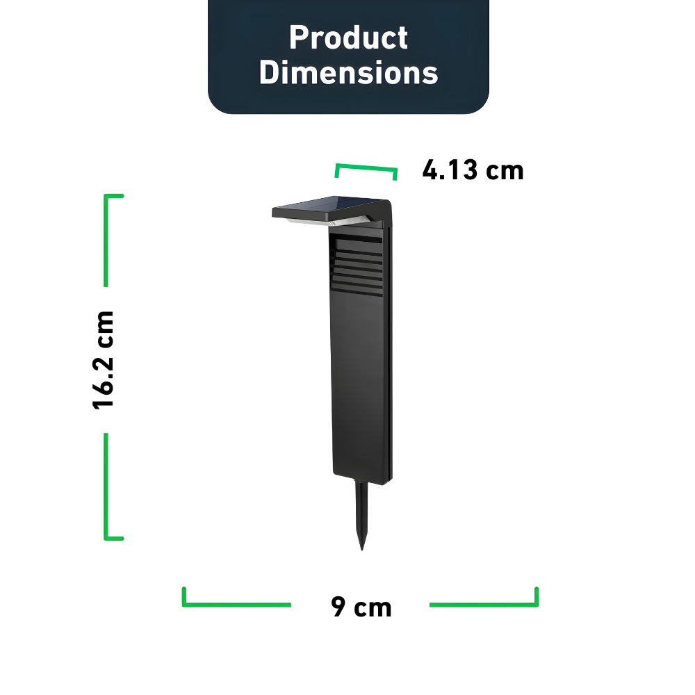 Opulent Bollard™ - Innovativa solcellslampor för pollare (2-pack)