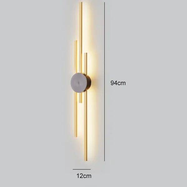 Lyskunst™ - Lyxiga minimalistiska vägglampor i koppar