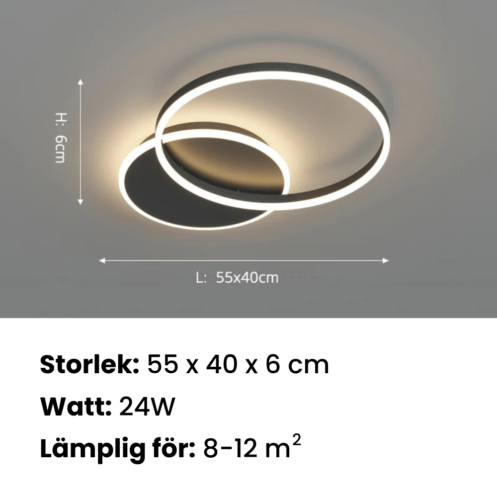 LysSirkel™ - LED-taklampa