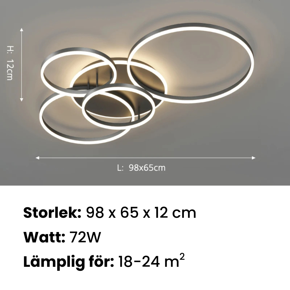 LysSirkel™ - LED-taklampa