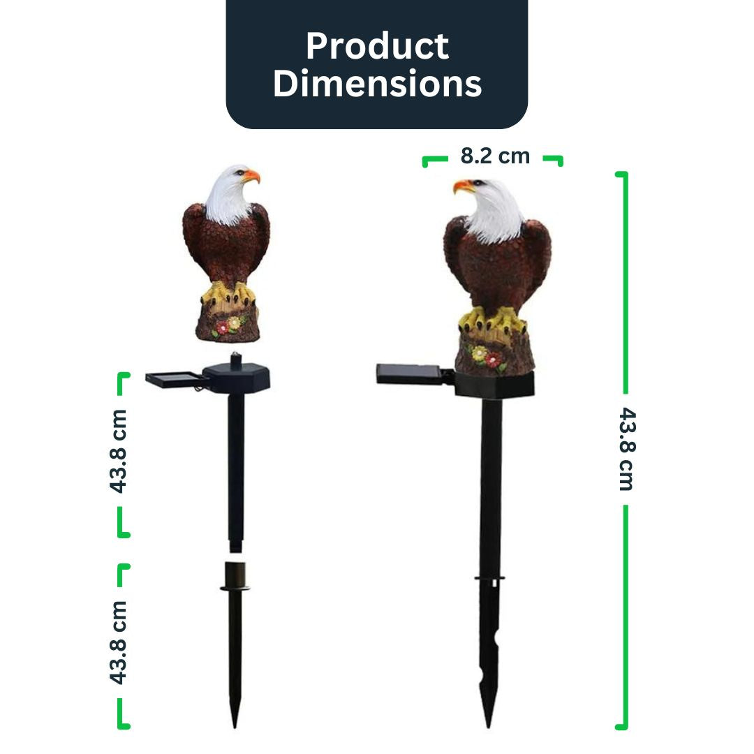 EagleGlow - solcellsdriven LED-trädgårdslampa