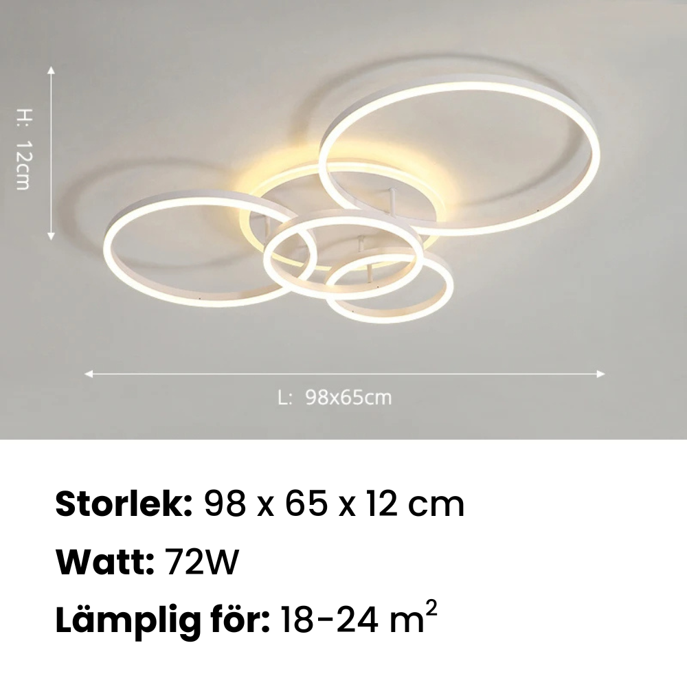 LysSirkel™ - LED-taklampa